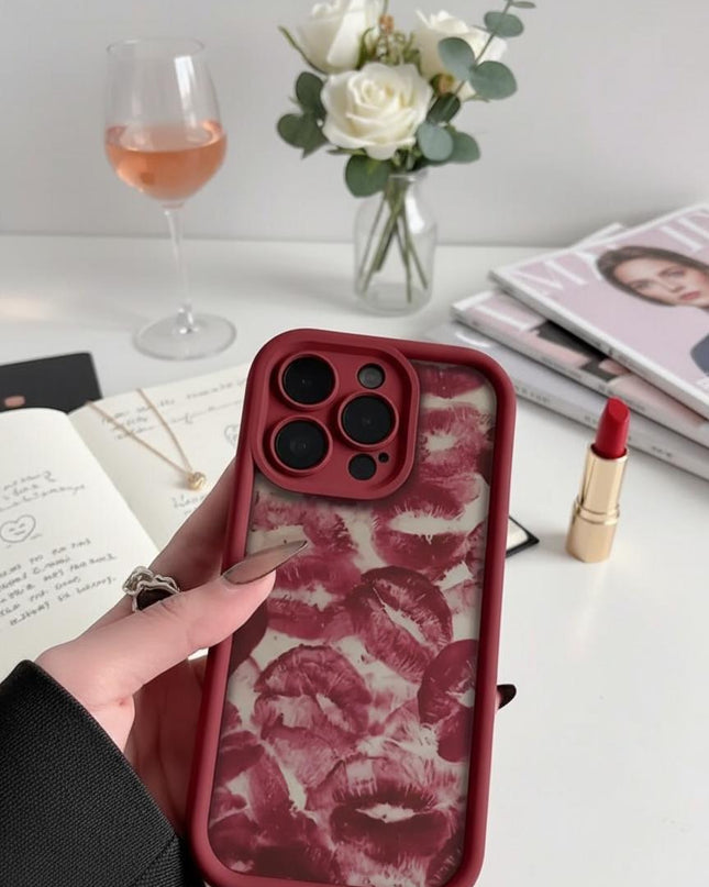 Funda con labios rojos – Actitud, estilo y protección para tu iPhone
