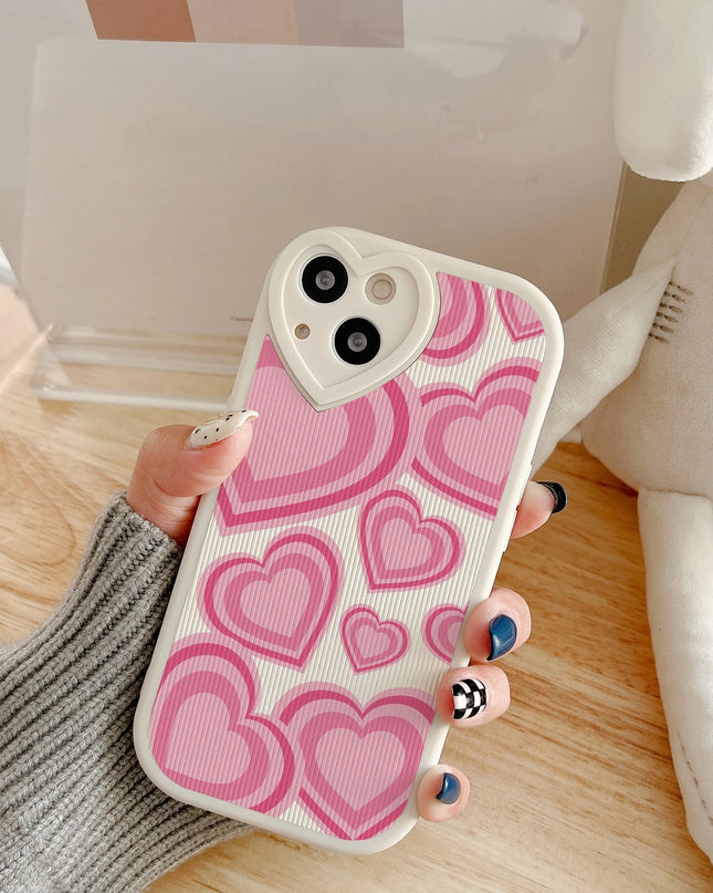 Funda Protectora de Teléfono en Forma de Corazón