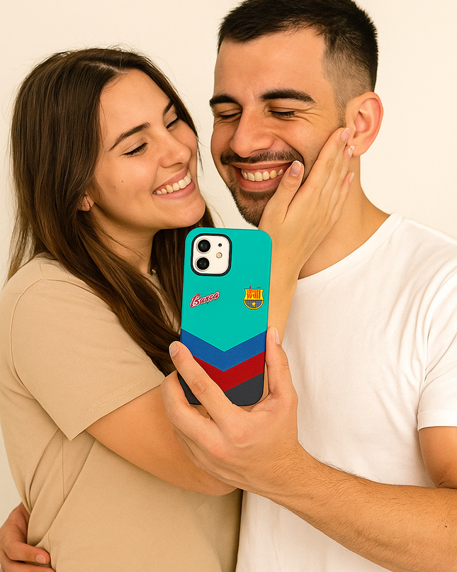 Case Antishock para celular Retro FC Barcelona - Woman Case
