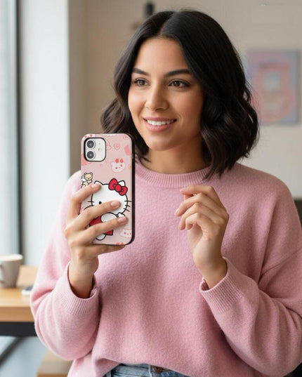 Case Antishock para celular Hello Kity - Woman Case
