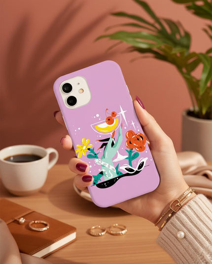 Case Antishock para celular con diseño abstracto – La última copa