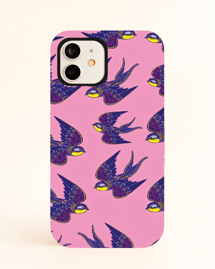 Case Antishock para celular Birds