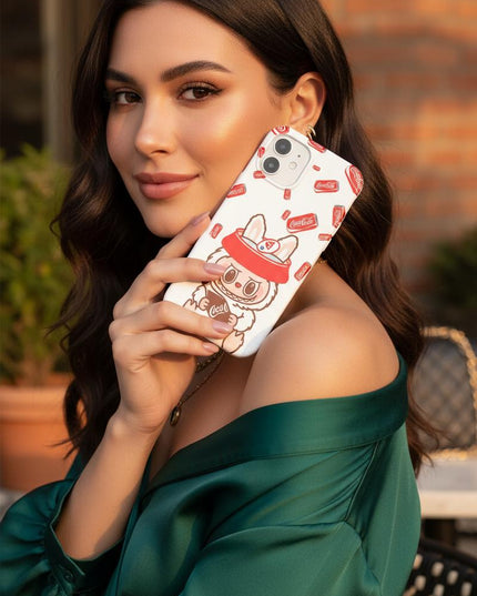 Case Antishock para celular Labubu Coca Cola lover - Woman Case