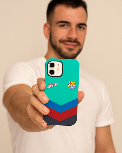 Case Antishock para celular Retro FC Barcelona - Woman Case