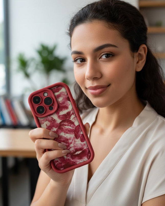 Funda con labios rojos – Actitud, estilo y protección para tu iPhone