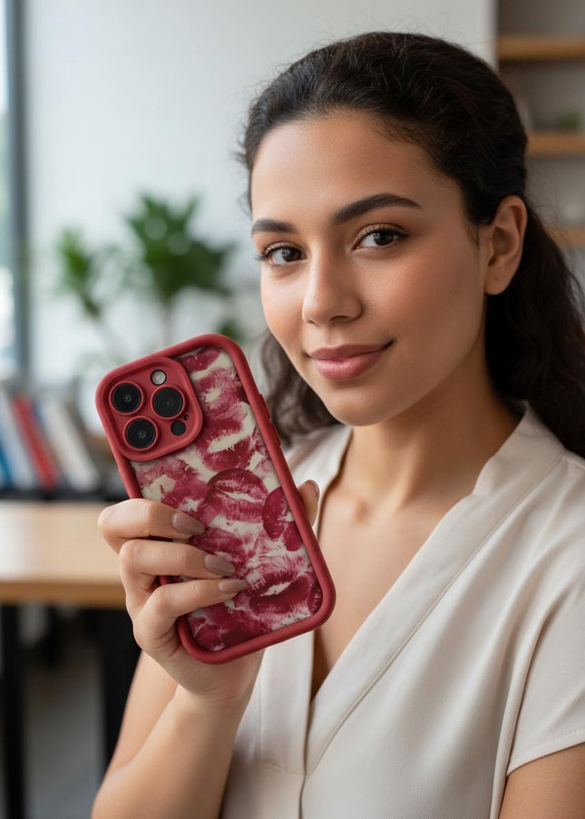 Funda con labios rojos – Actitud, estilo y protección para tu iPhone