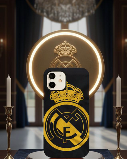 Case Antishock para celular Escudo Real Madrid