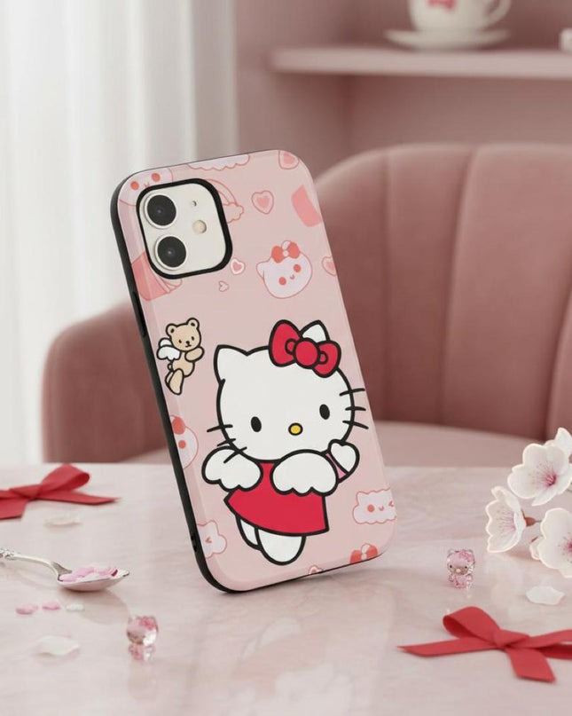 Case Antishock para celular Hello Kity - Woman Case