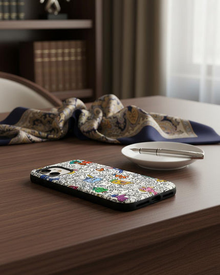 Case Antishock para celular Dibujitos