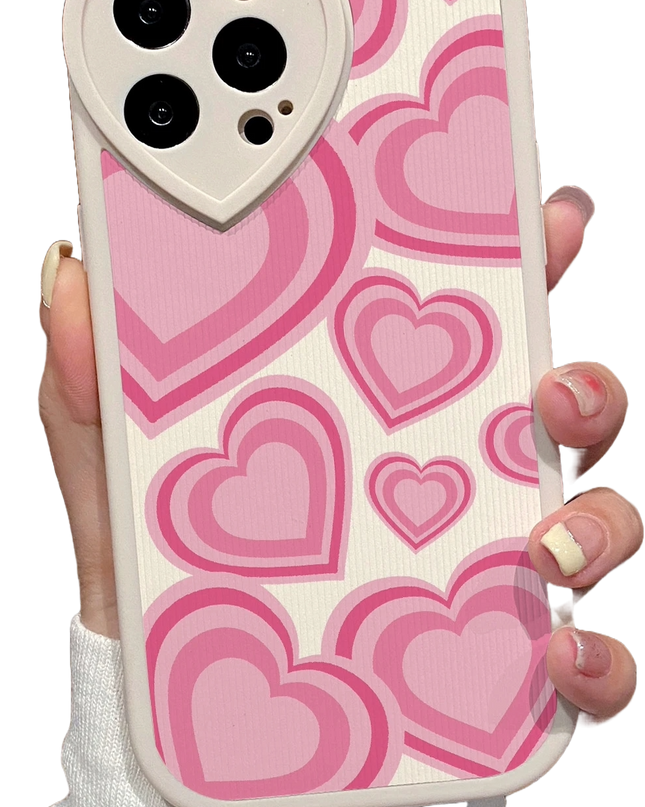 Funda Protectora de Teléfono en Forma de Corazón