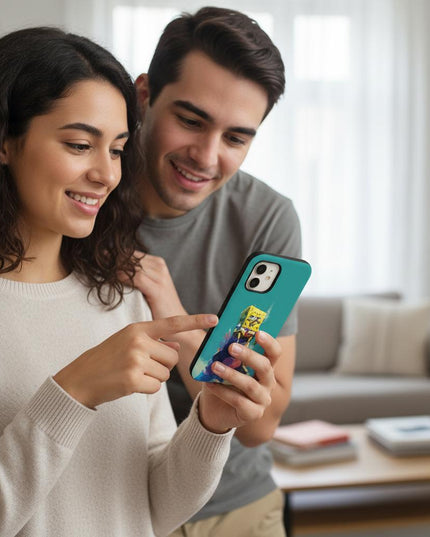 Case Antishock para celular Bob Esponja