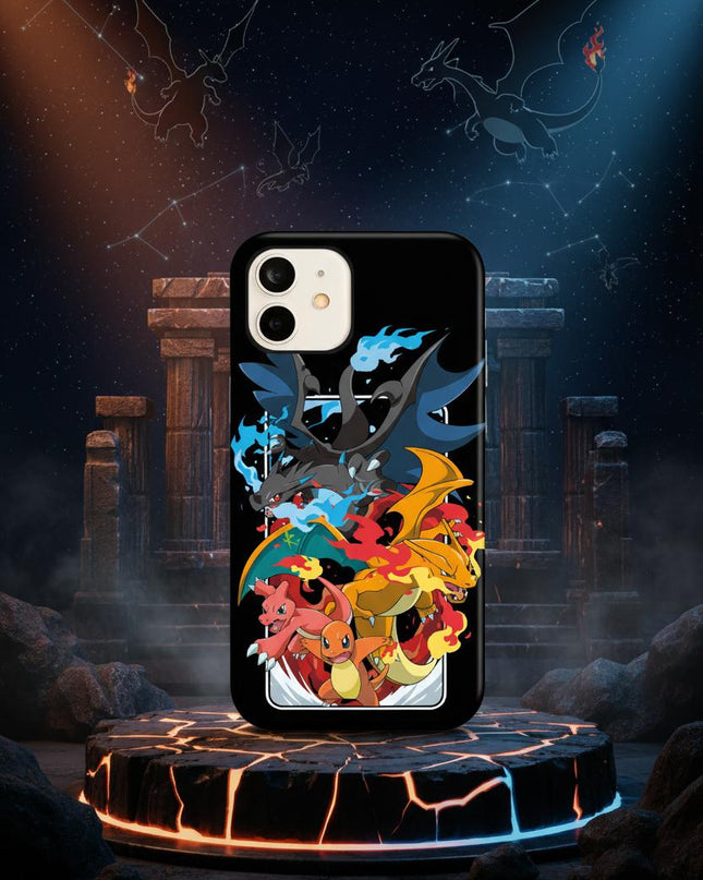 Case Antishock para celular  Evolución Pokémon