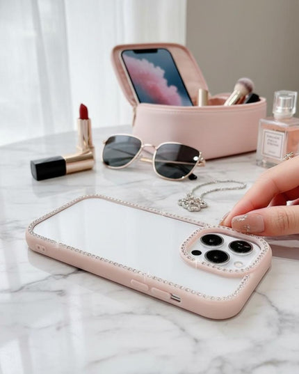 Funda de lujo, imitación diamantes – Brilla con estilo y protección total