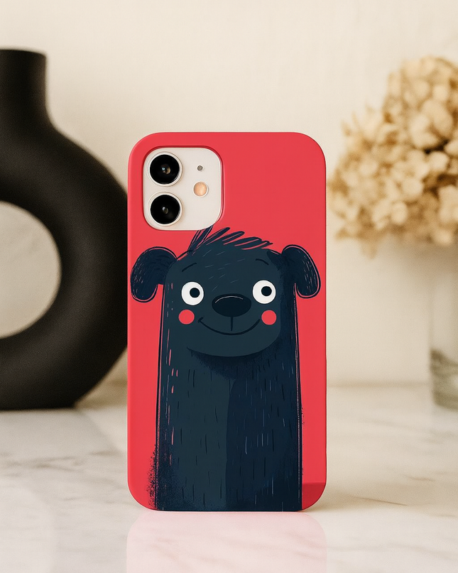 Case Antishock para celular Perro cute