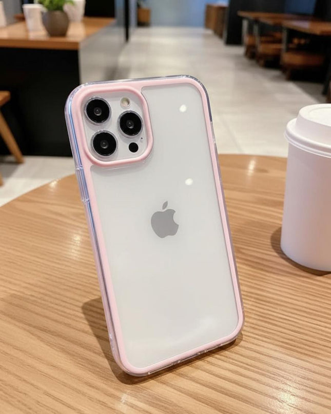 Funda minimalista con marco de color – Protección y estilo