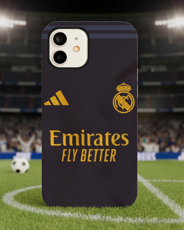 Case Antishock para celular Real Madrid