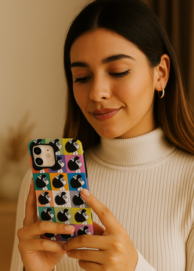 Case Antishock para celular Mafalda Multicolor - Womancase