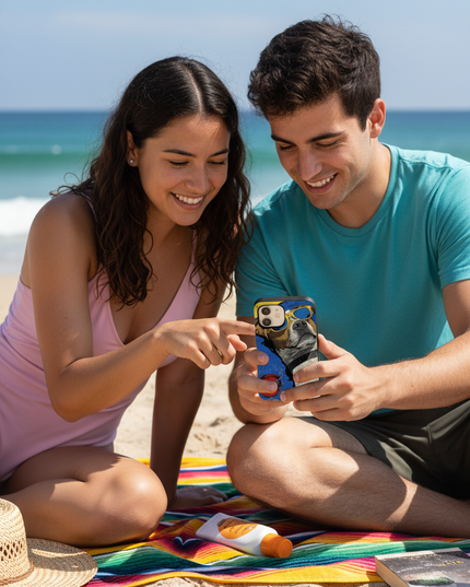 Case Antishock para celular Perro cool