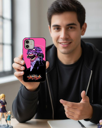 Case Antishock para celular Evangelion