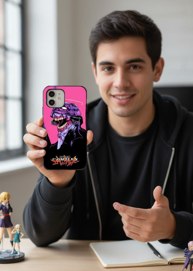 Case Antishock para celular Evangelion
