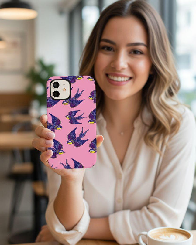 Case Antishock para celular Birds