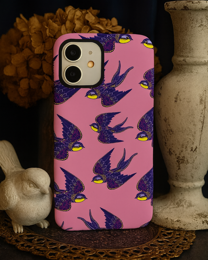 Case Antishock para celular Birds