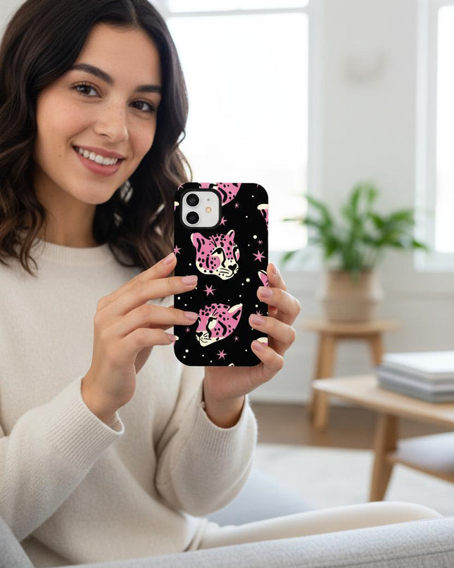 Case Antishock para celular Tiger Face