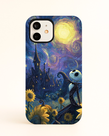 Case Antishock para celular Jack Skellington