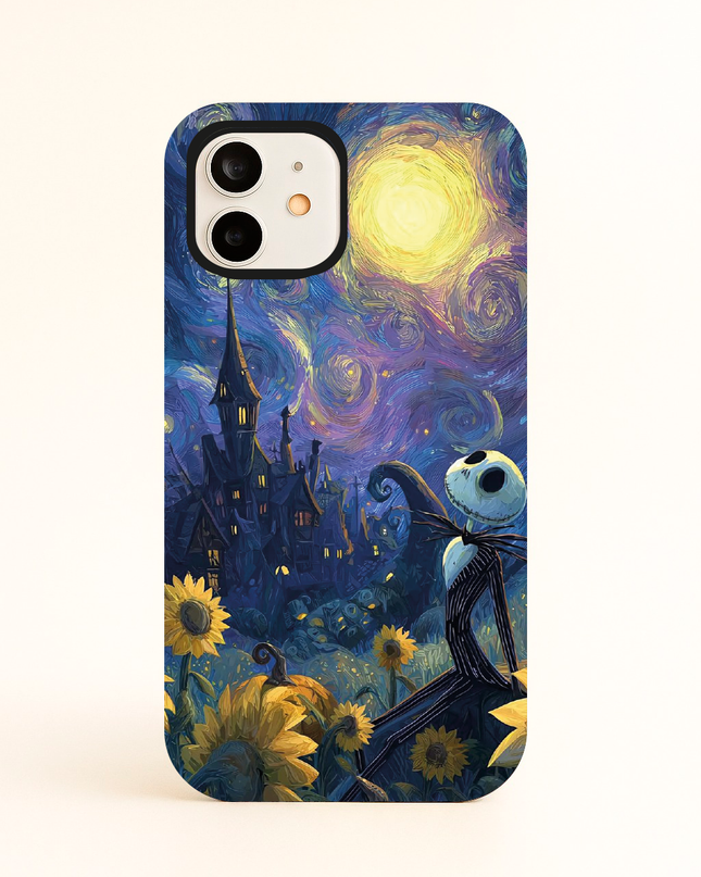 Case Antishock para celular Jack Skellington