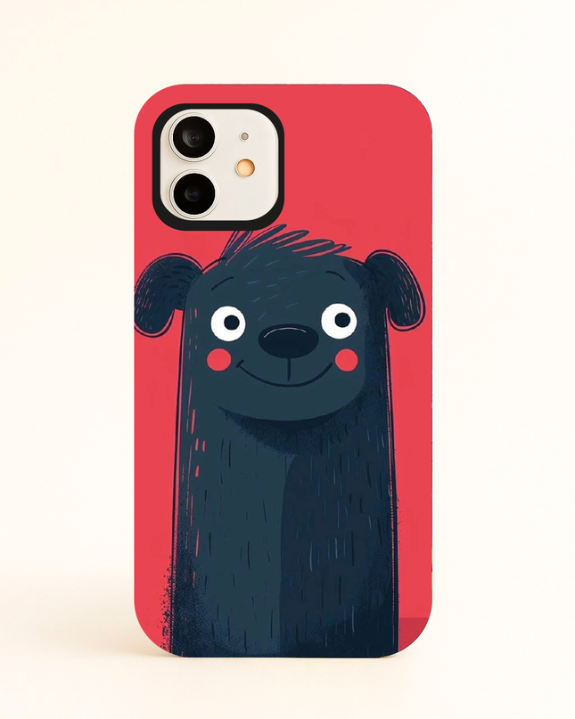 Case Antishock para celular Perro cute