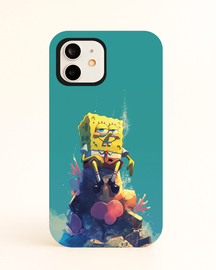 Case Antishock para celular Bob Esponja