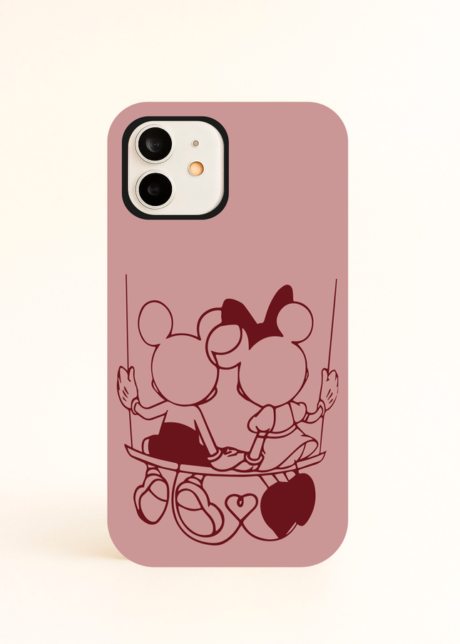 Case Antishock para celular San Valetin Mickey Columpio