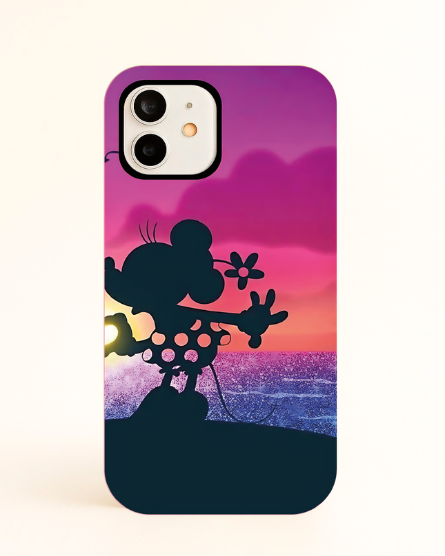 Case Antishock para celular San Valetin Mickey Atardecer2