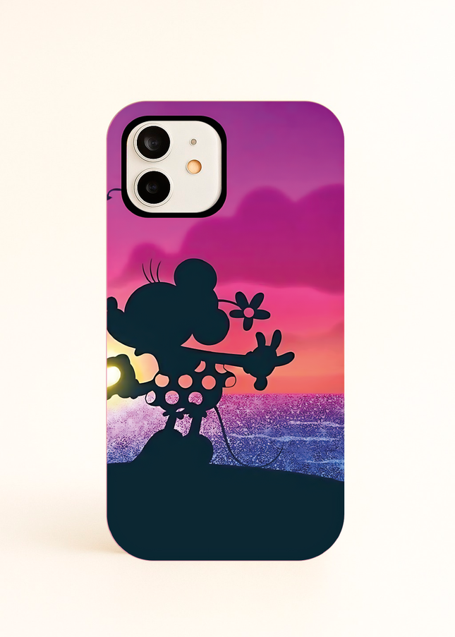 Case Antishock para celular San Valetin Mickey Atardecer2